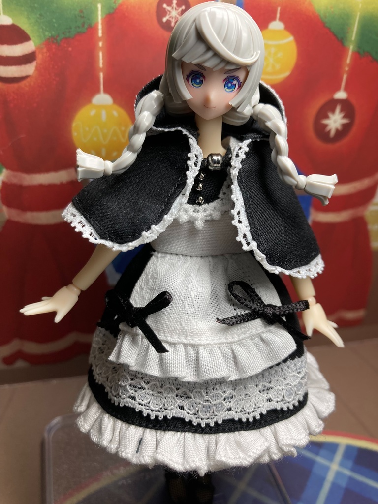 黒ずきんちゃん　（黒）ポンチョセット　ショート丈