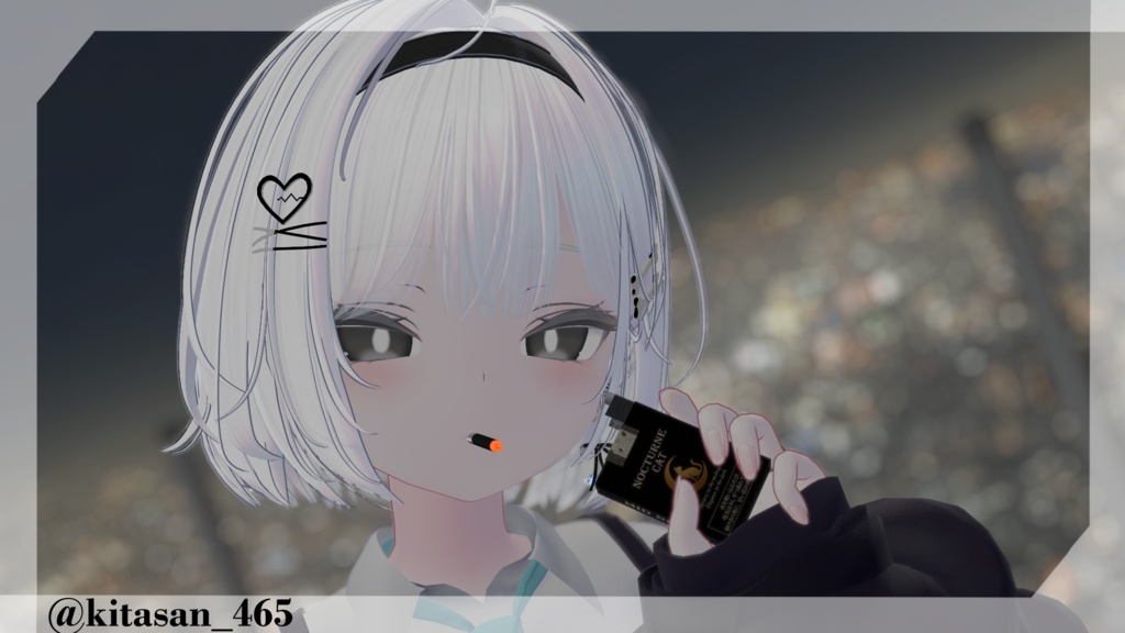【さたにあ式タバコ対応テクスチャ】Nocturne Cat