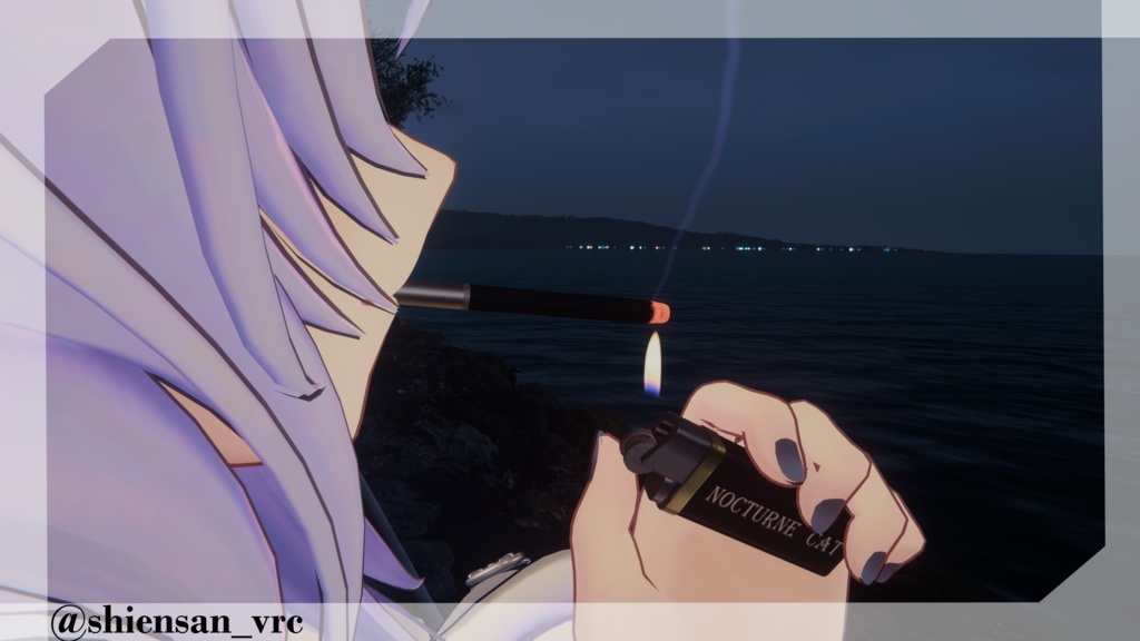 【さたにあ式タバコ対応テクスチャ】Nocturne Cat