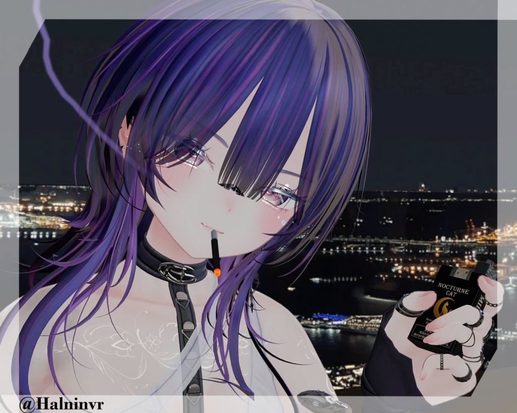 【さたにあ式タバコ対応テクスチャ】Nocturne Cat