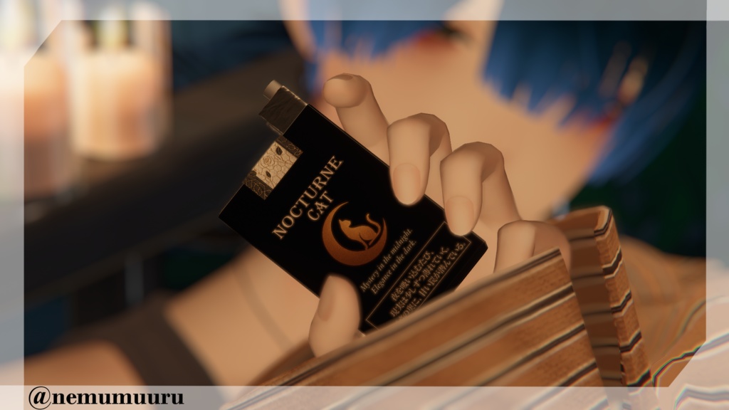 【さたにあ式タバコ対応テクスチャ】Nocturne Cat