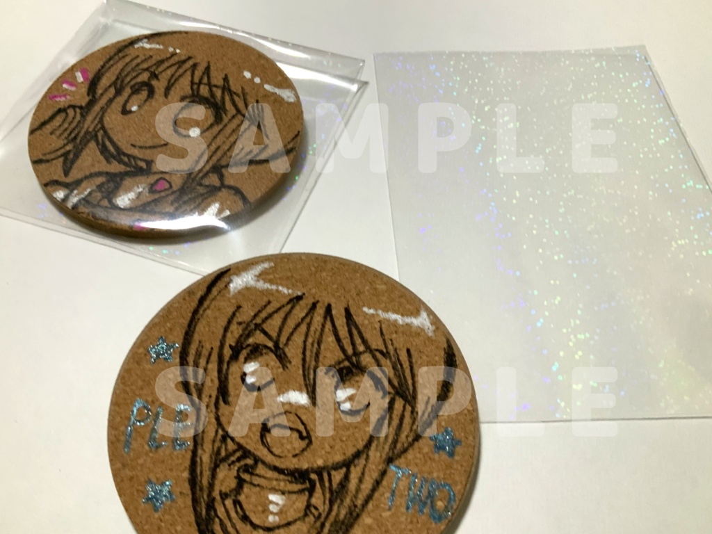 プルツー 直筆コルクコースター