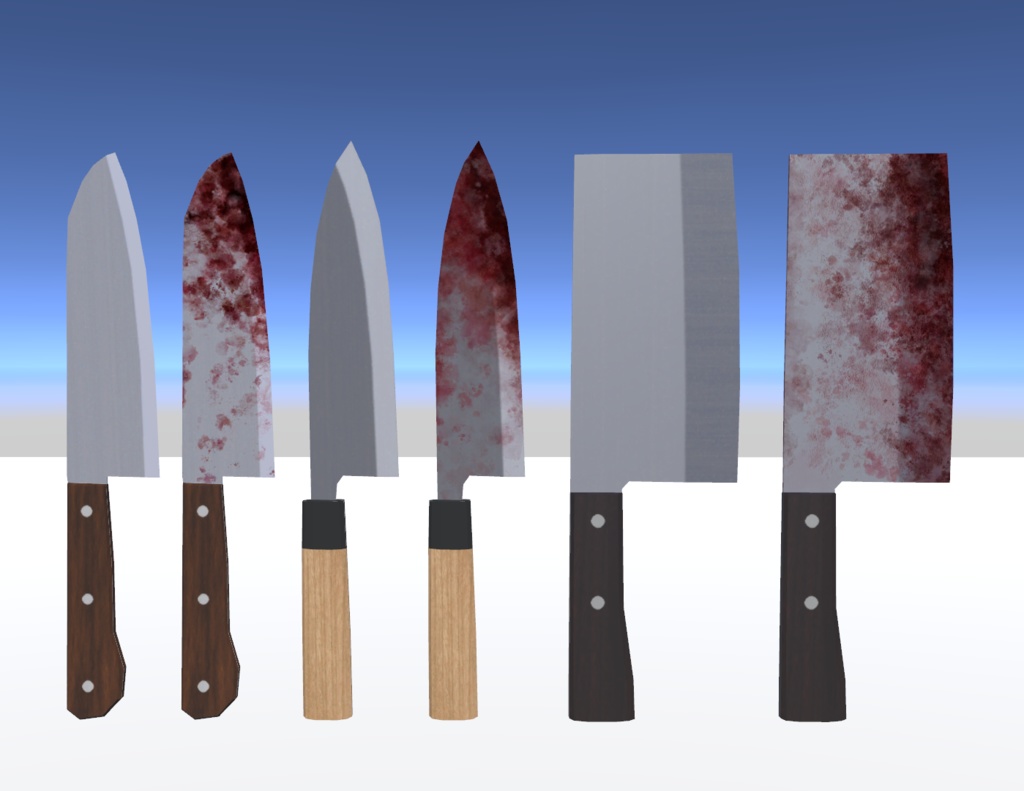 【VRChat/Unity】使用感のある包丁 / used kitchen knife