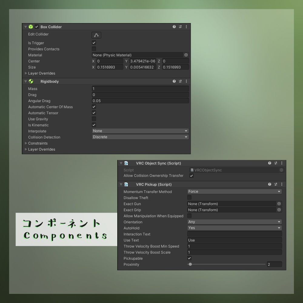 【VRChat/Unity】手裏剣 / Shuriken(ninja star)