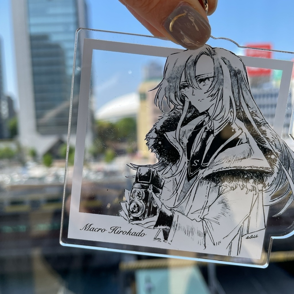 旅に出ようアクリルキーホルダー(広角マクロ)（2022.5）