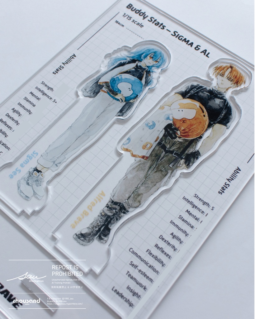 【創作】2人1組アクリルスタンド（2025.07）