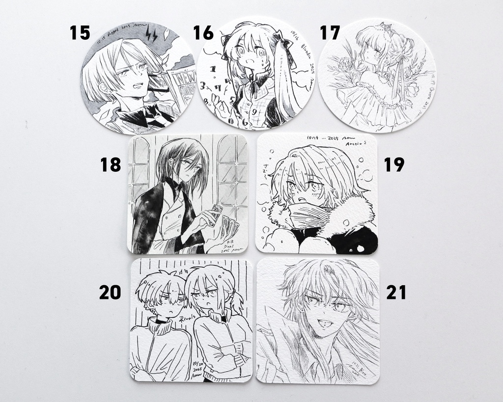 [new]ペン画ドローイング(2025/10/15~21分）