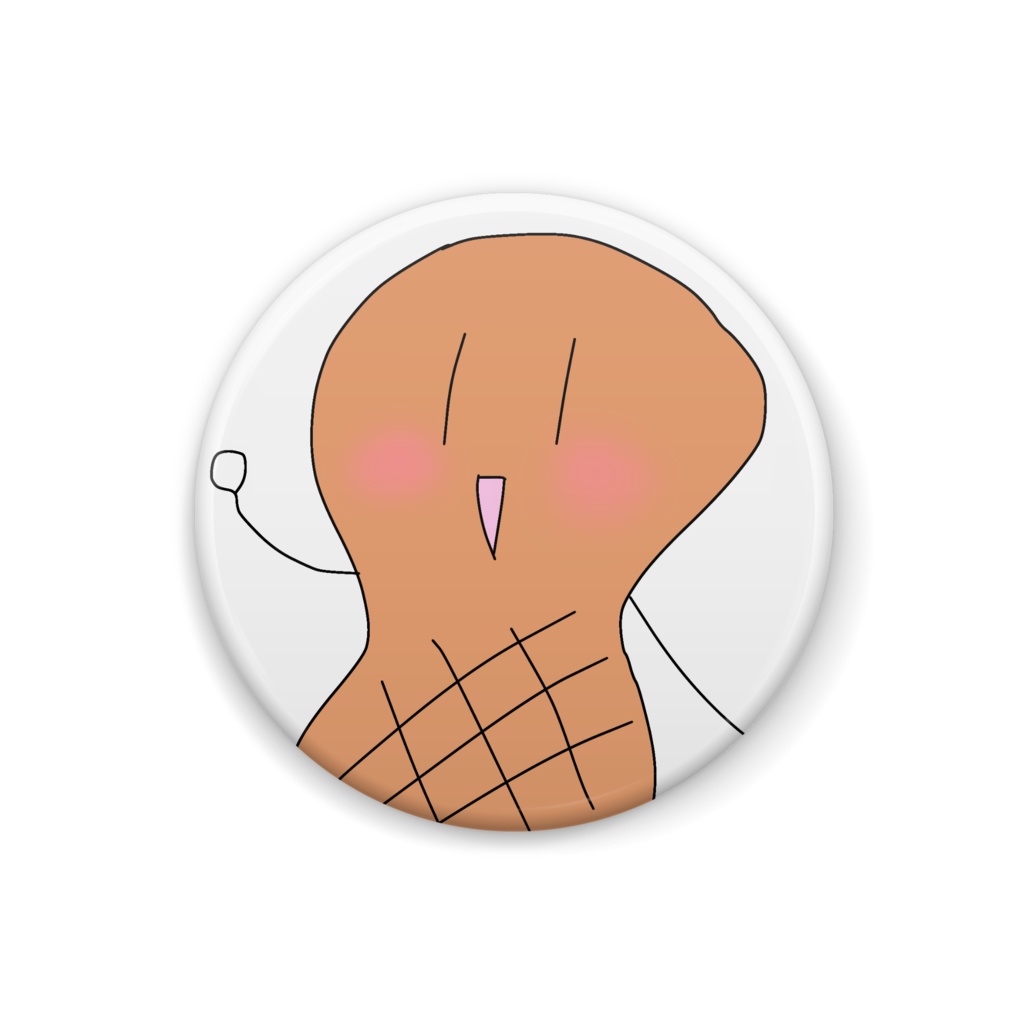 ピーナッツさんの缶バッジ