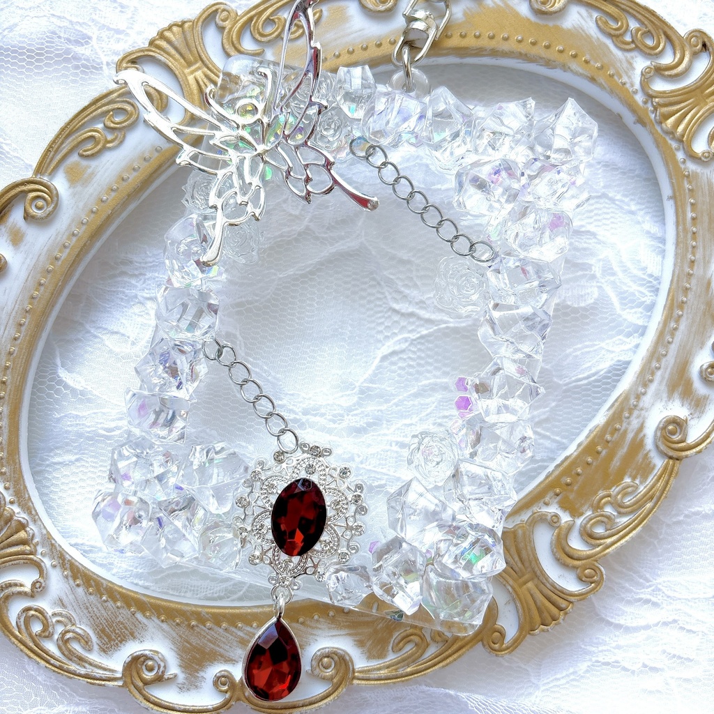 硬質トレカケース  トレカケースデコ  透明感  キラキラ  キーホルダー  赤