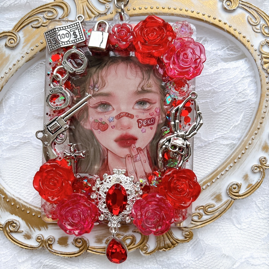 送料込み  トレカケース とレカケースデコ  キラキラ  ゴシック  可愛い