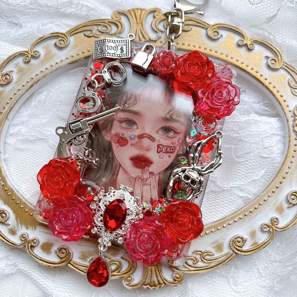 送料込み トレカケース とレカケースデコ キラキラ ゴシック 可愛い