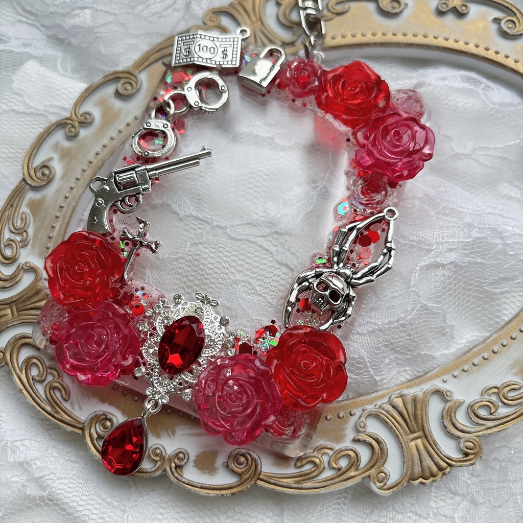 送料込み トレカケース とレカケースデコ キラキラ ゴシック 可愛い