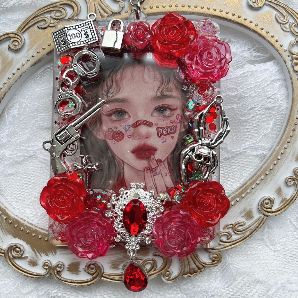 送料込み トレカケース とレカケースデコ キラキラ ゴシック 可愛い