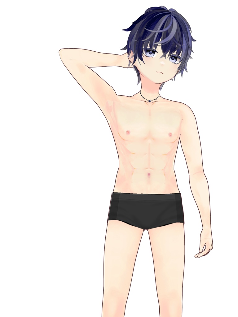 オリジナル3Dモデル【無料版有-vroid正式版】【VRoid3Dモデル】マントの男