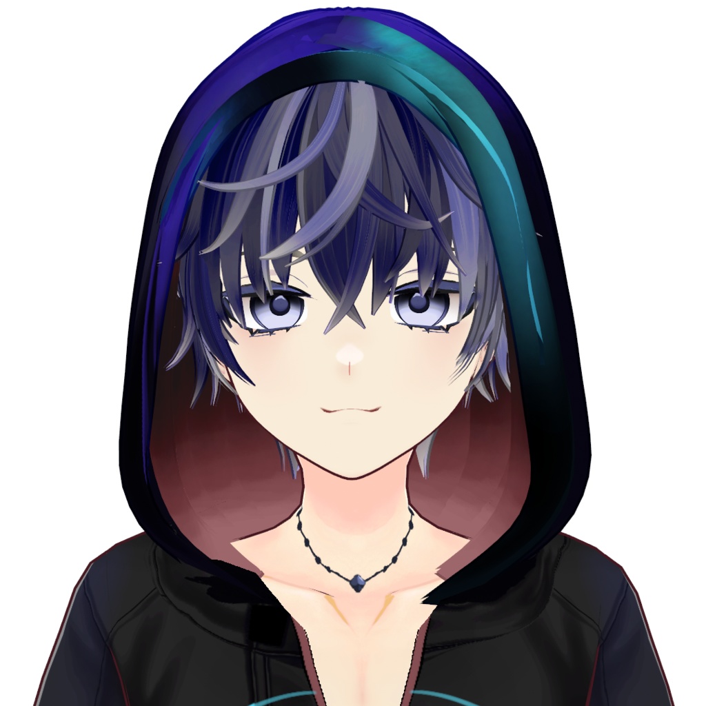 オリジナル3Dモデル【無料版有-vroid正式版】【VRoid3Dモデル】マントの男