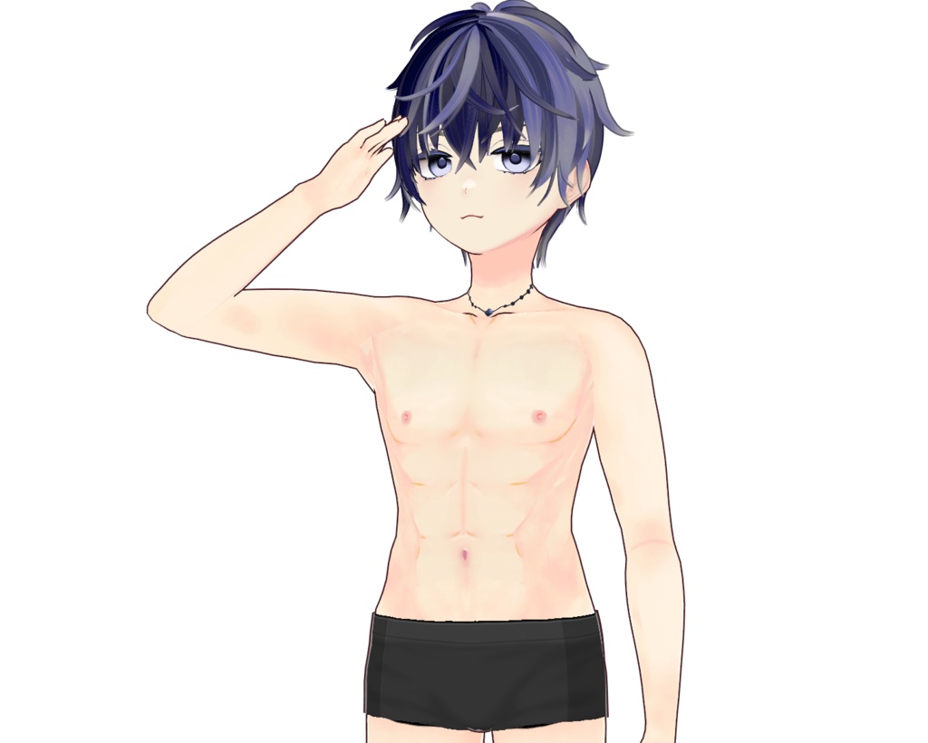 オリジナル3Dモデル【無料版有-vroid正式版】【VRoid3Dモデル】マントの男