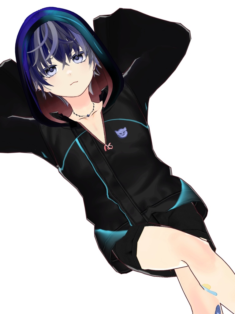 オリジナル3Dモデル【無料版有-vroid正式版】【VRoid3Dモデル】マントの男