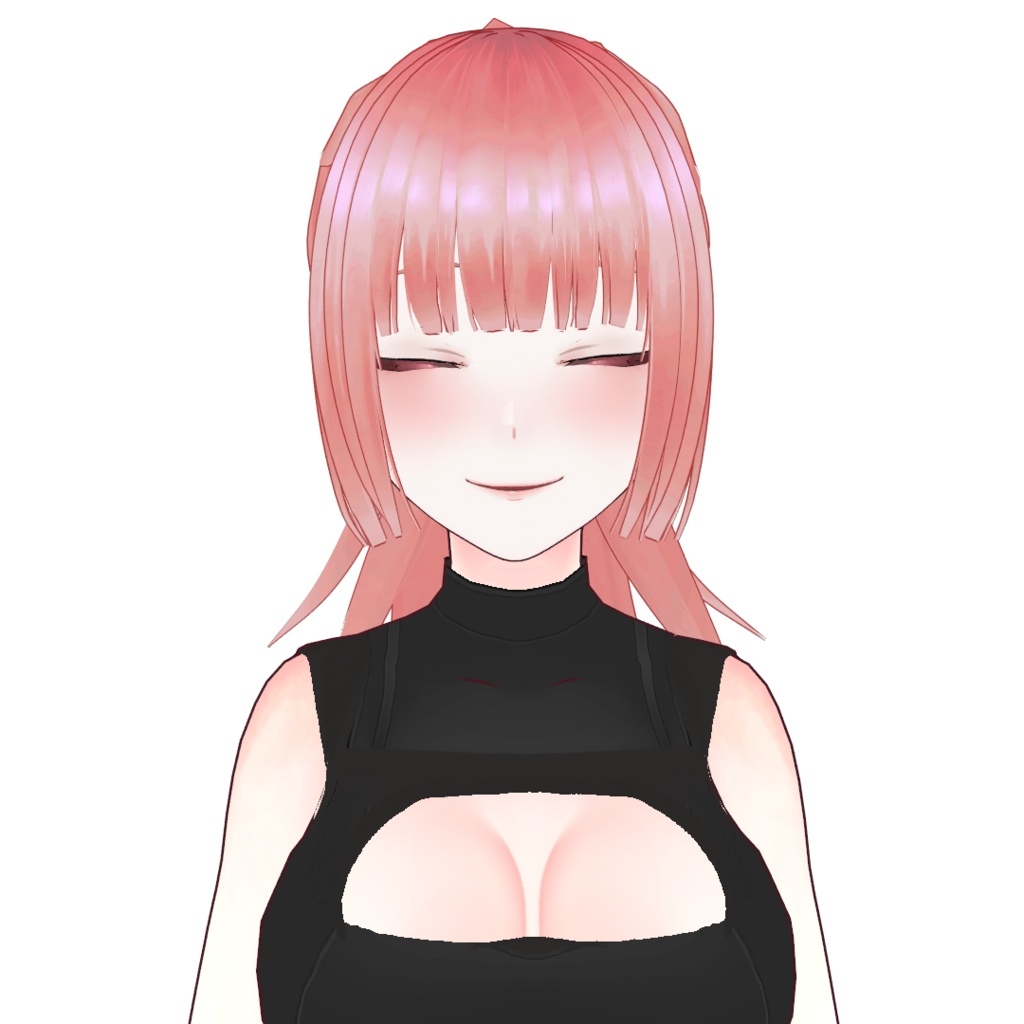 オリジナル3Dモデル【無料版有-vroid正式版】【VRoid3Dモデル】ヤンデレ粉髮女子