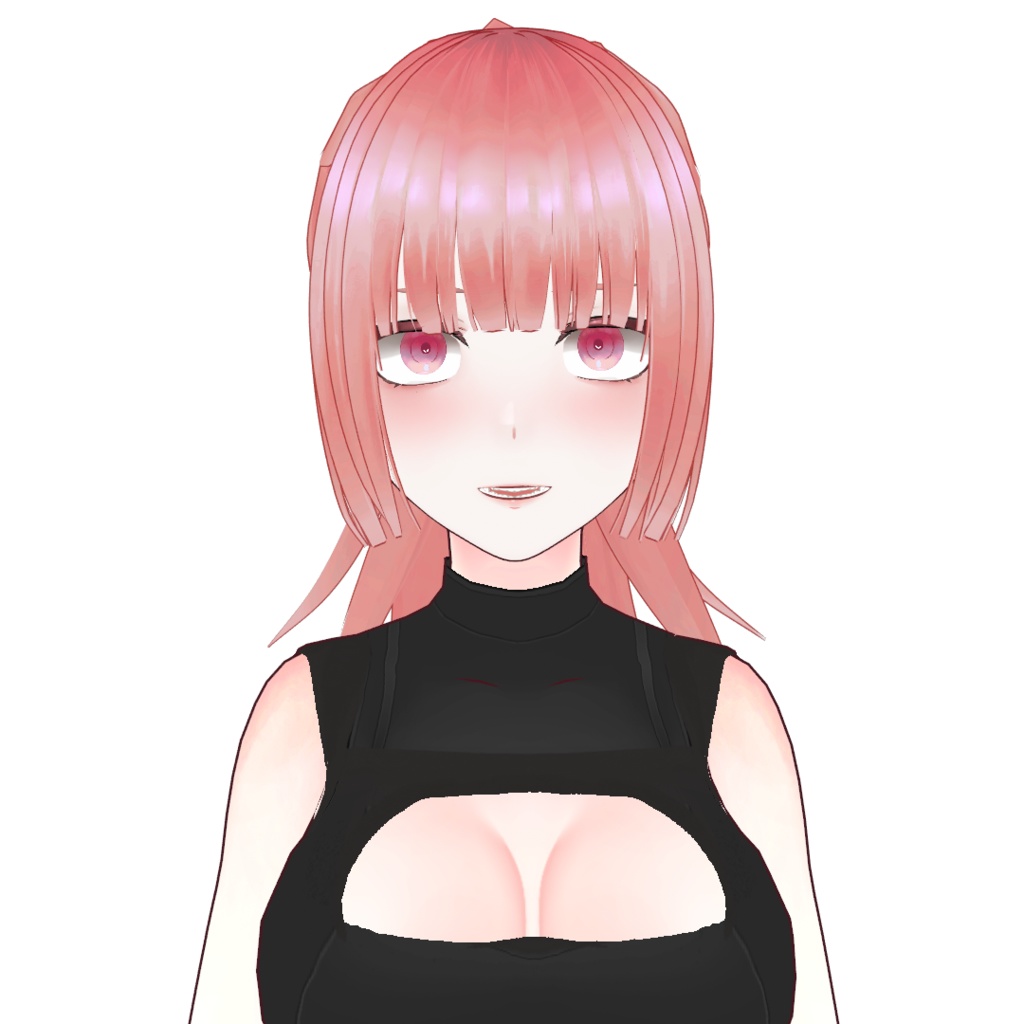 オリジナル3Dモデル【無料版有-vroid正式版】【VRoid3Dモデル】ヤンデレ粉髮女子