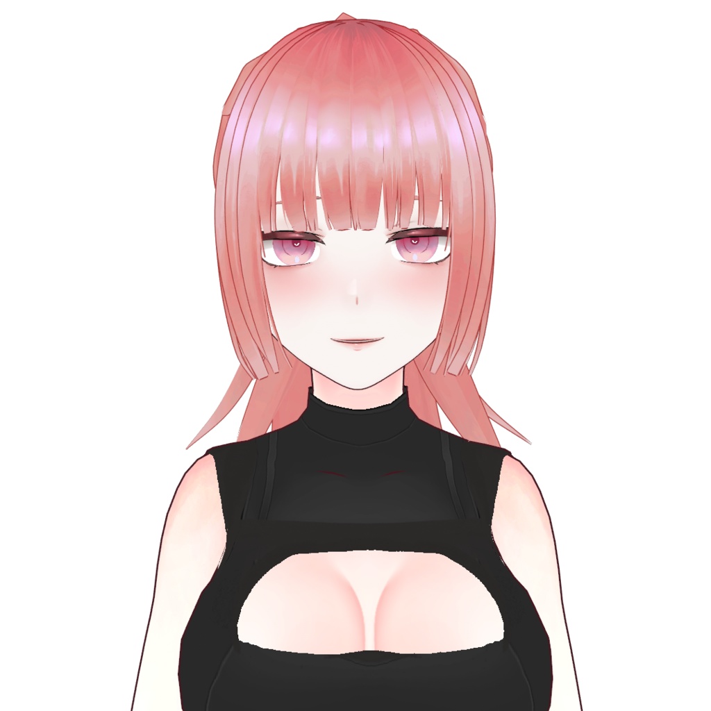 オリジナル3Dモデル【無料版有-vroid正式版】【VRoid3Dモデル】ヤンデレ粉髮女子