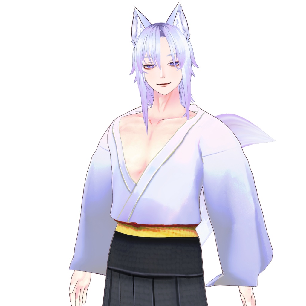 オリジナル3Dモデル【無料版有-vroid正式版】【VRoid3Dモデル】狐男の子