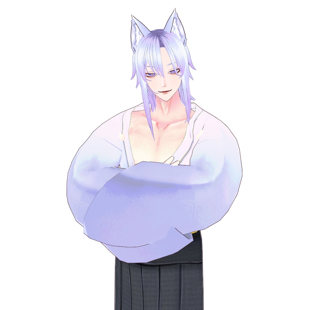 オリジナル3Dモデル【無料版有-vroid正式版】【VRoid3Dモデル】狐男の子