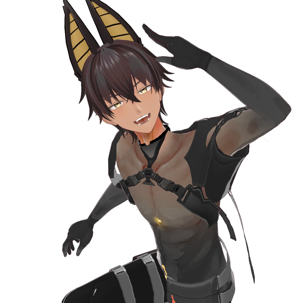 オリジナル3Dモデル【無料版有-vroid正式版】【VRoid3Dモデル】spy_アヌビス_Anubis