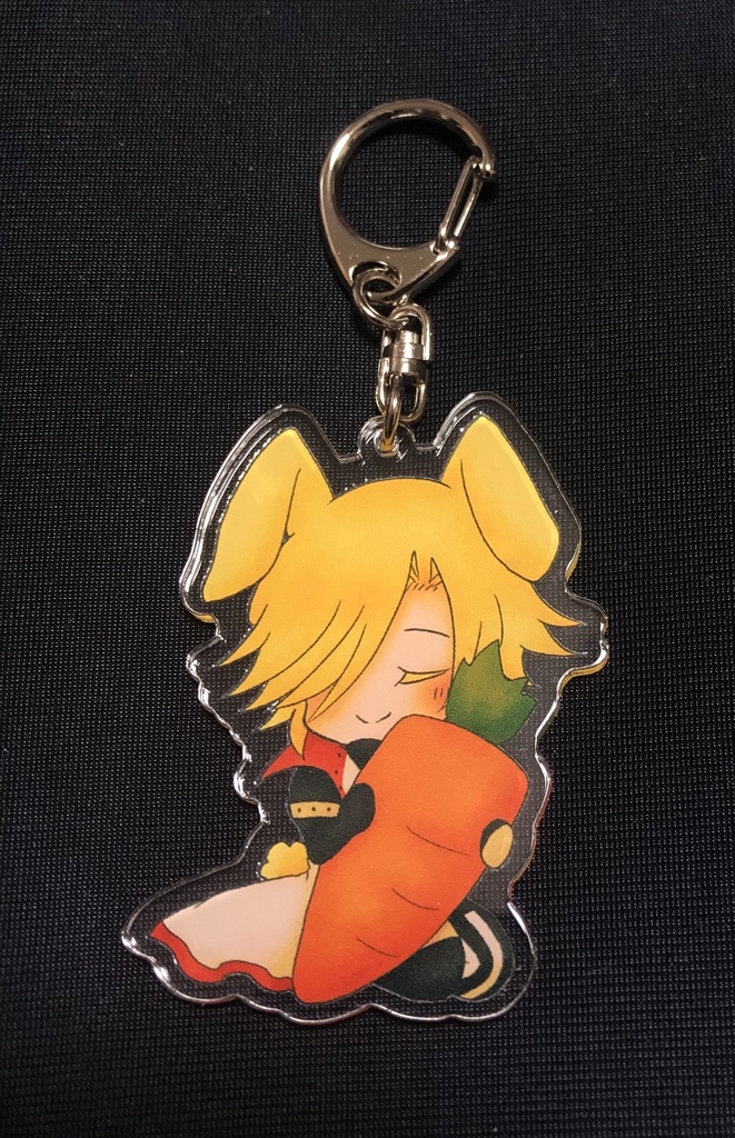 夕暮れうさレオンアクリルキーホルダー