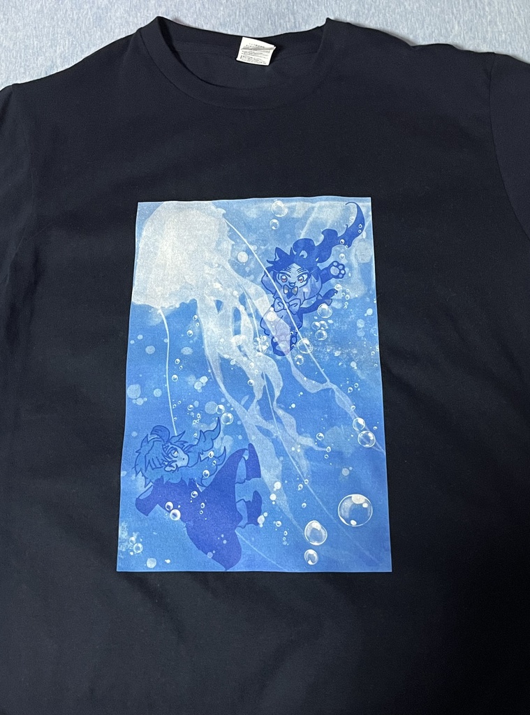 海月ソーダTシャツ(ネイビー)