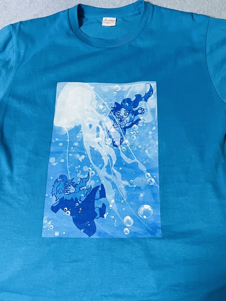 海月ソーダTシャツ(ターコイズ)