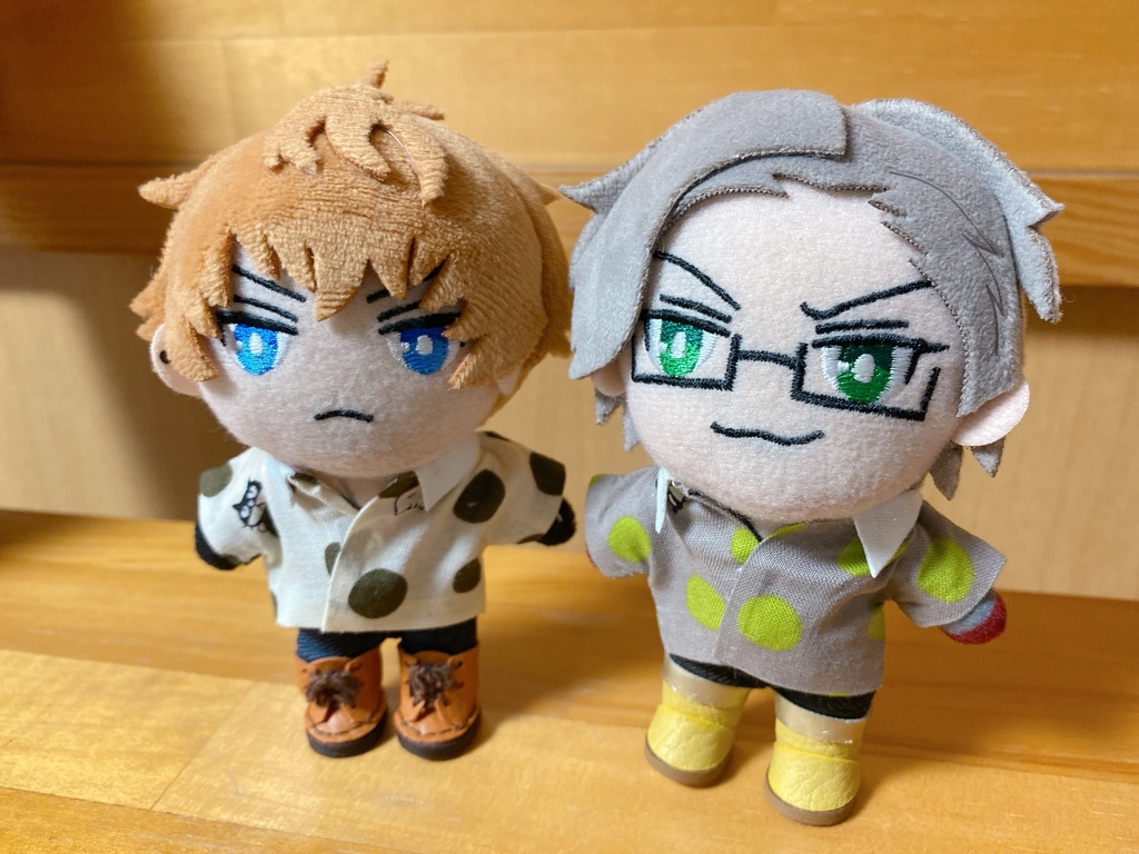 ぬいちゃんの水玉シャツ