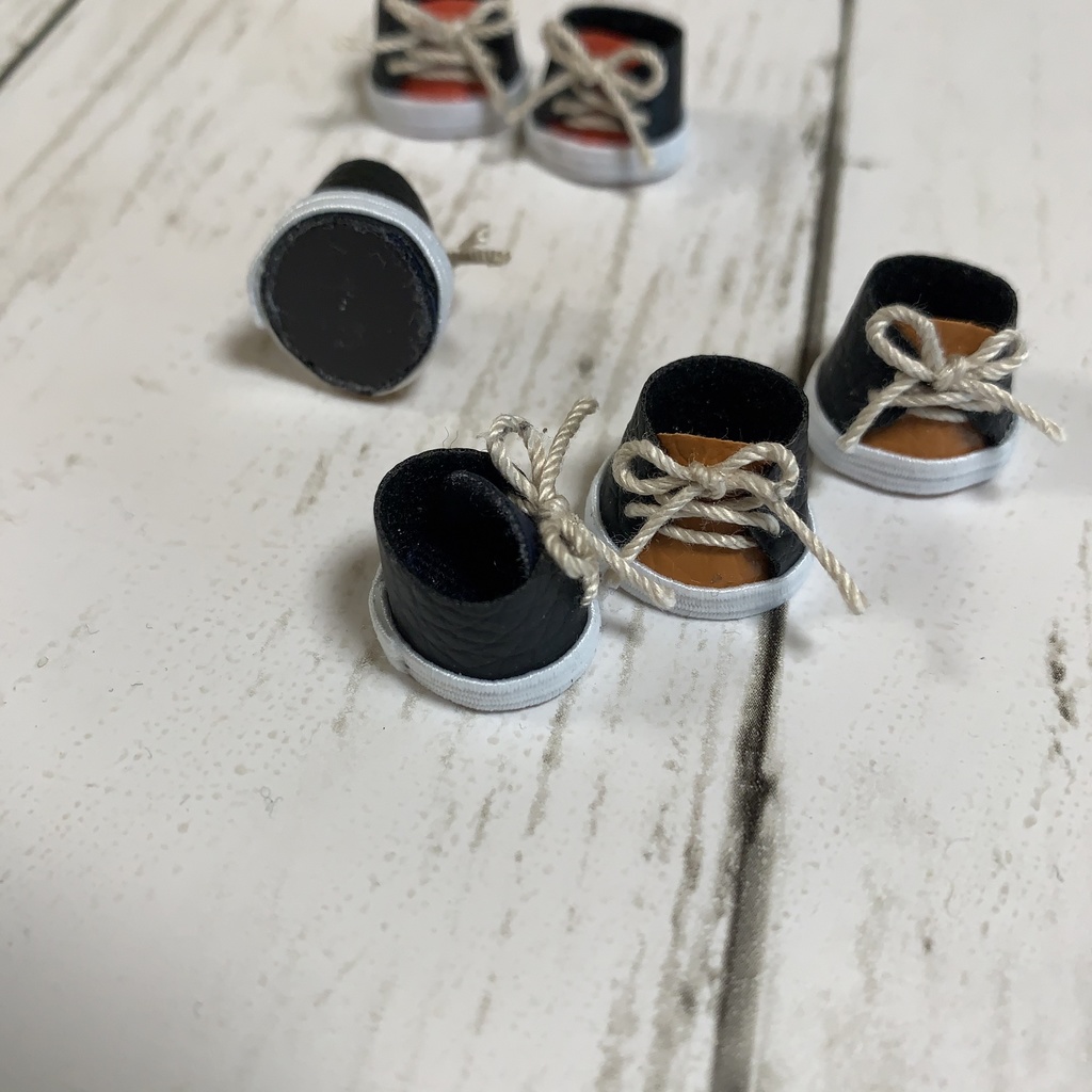 マスコット用の靴(バイカラー)