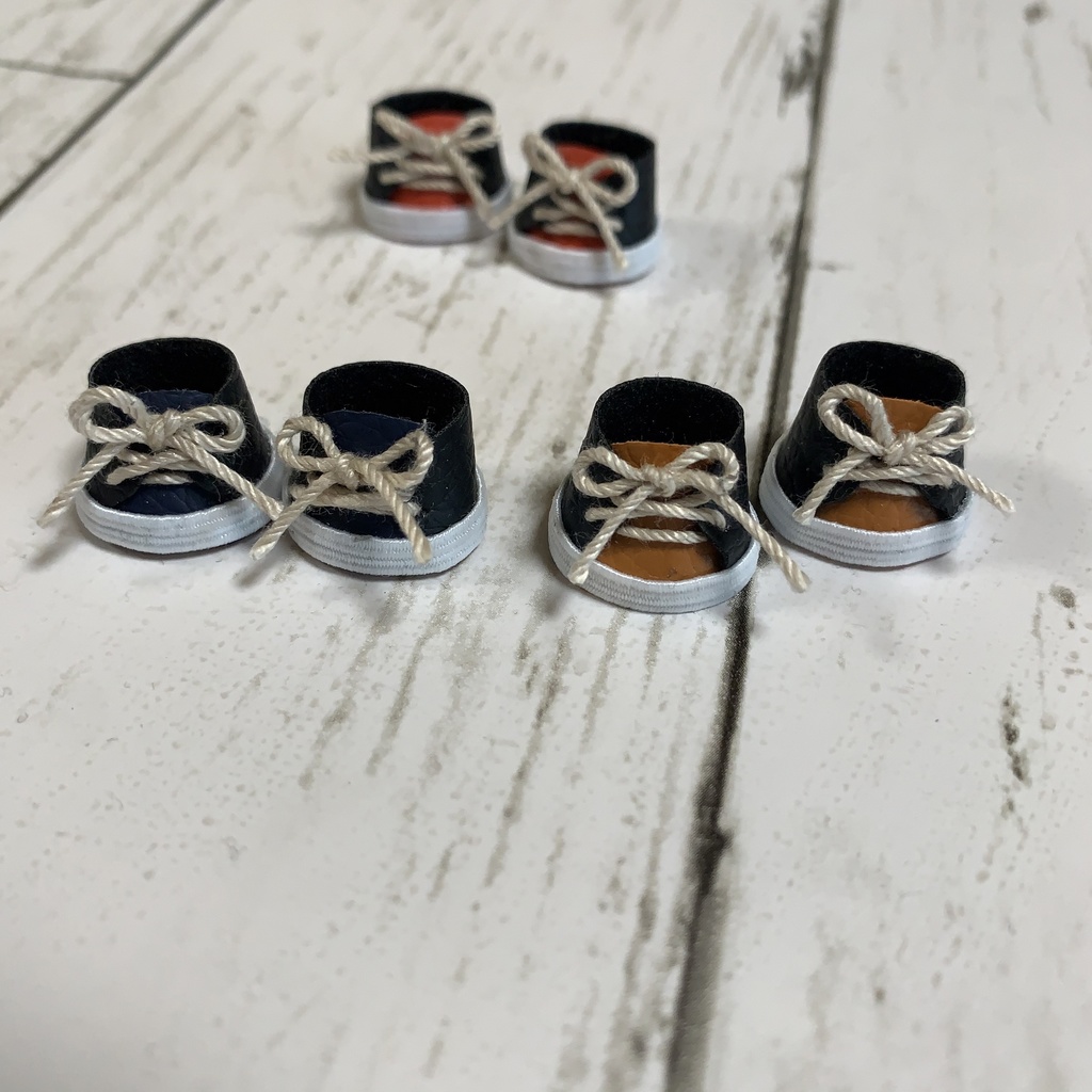 マスコット用の靴(バイカラー)