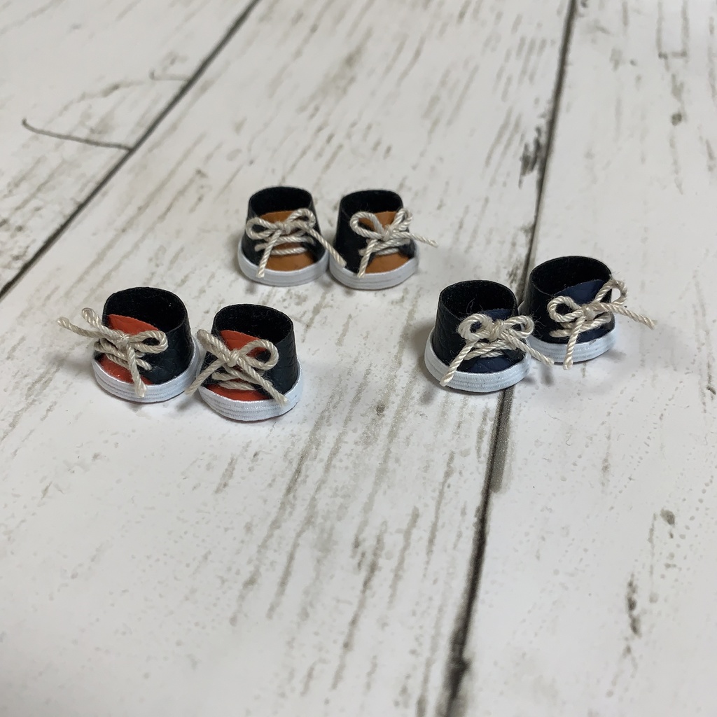 マスコット用の靴(バイカラー)