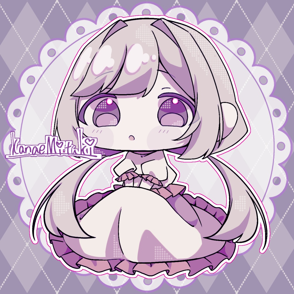 ミニキャラ瓔花ちゃんアクキー(70㎜×70㎜)