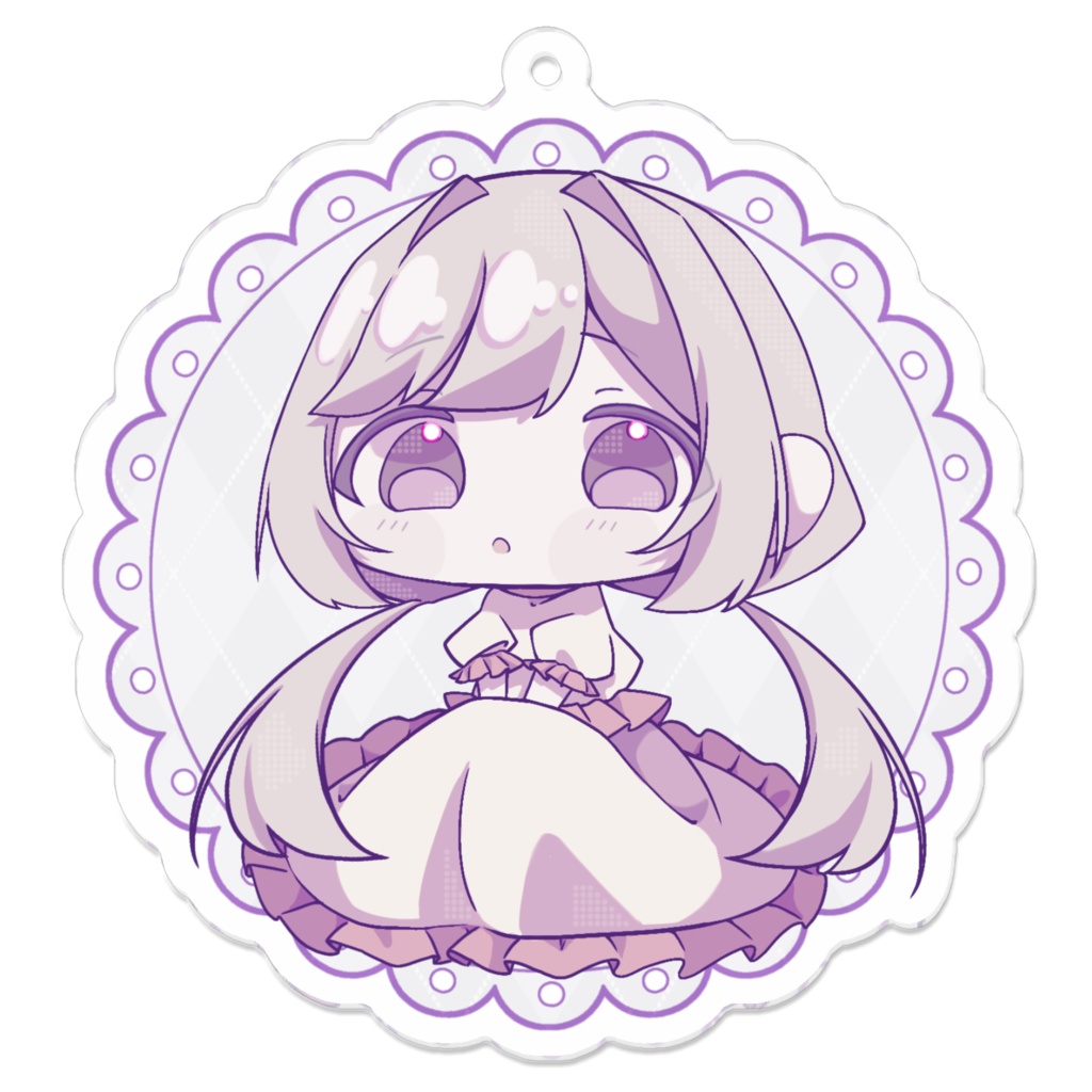 ミニキャラ瓔花ちゃんアクキー(70㎜×70㎜)