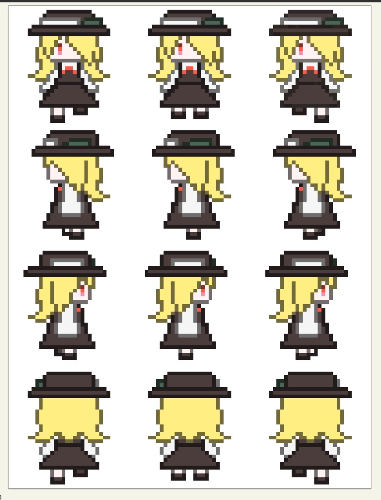 ジャケットのあの子ドット絵　ピクトスクエア用立ち絵配布