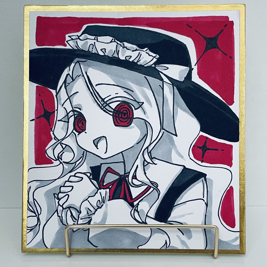 闇落ちジャケちゃん色紙