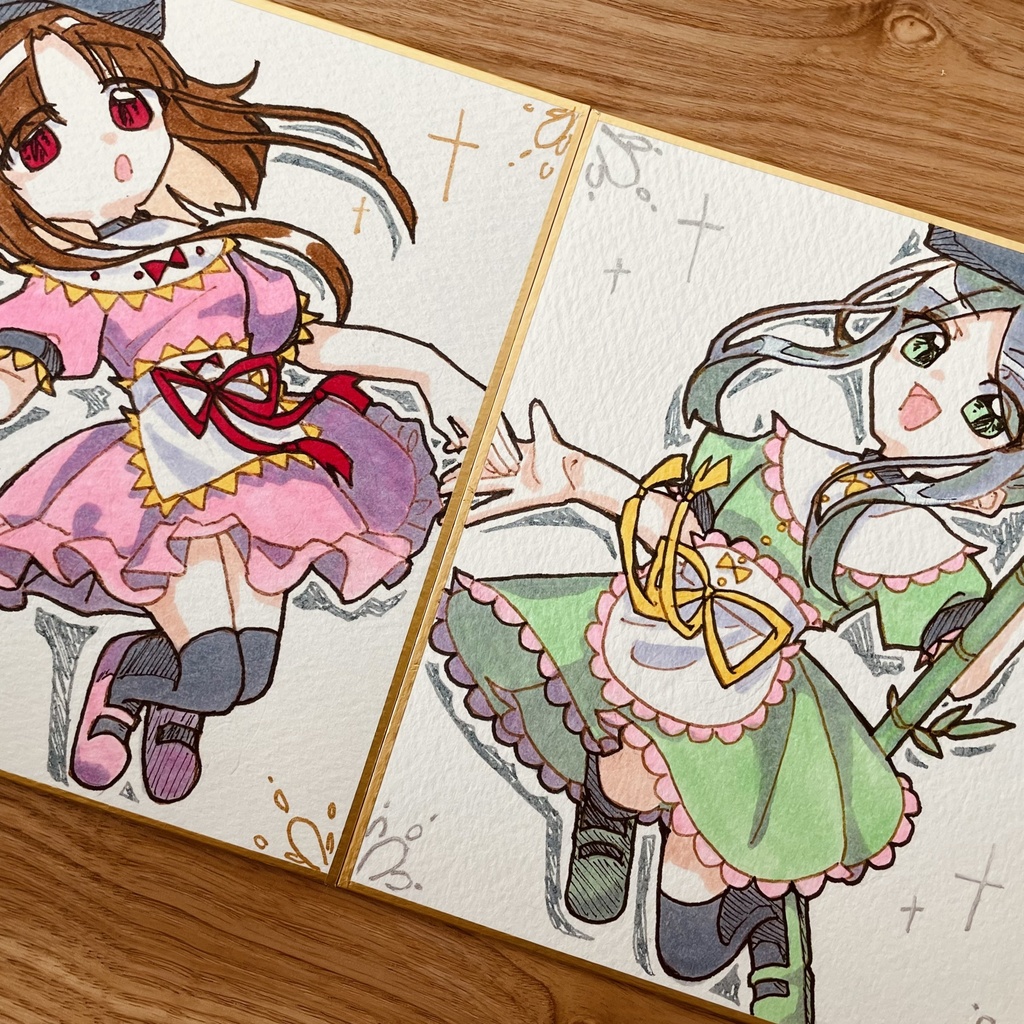 ニ童子色紙セット