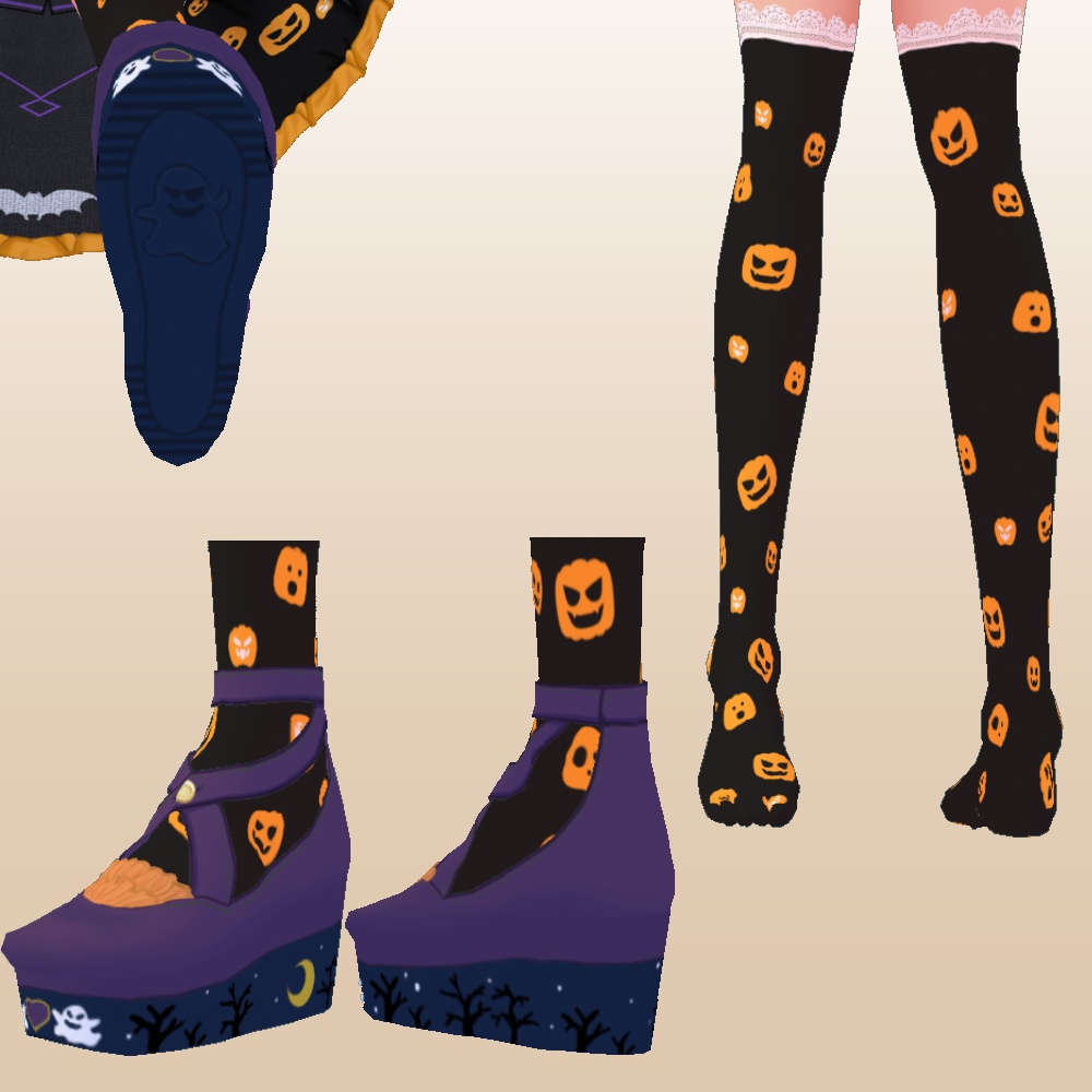 《無料版》ハロウィンコスチュームセット VRoidカスタムアイテム