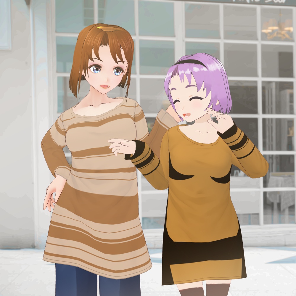 《無料版》秋色チュニック VRoidカスタムアイテム