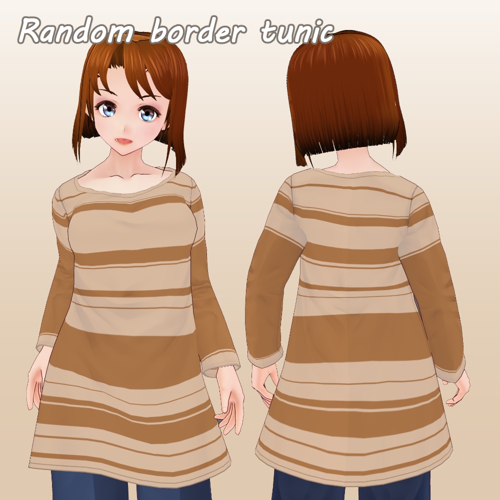 《無料版》秋色チュニック VRoidカスタムアイテム