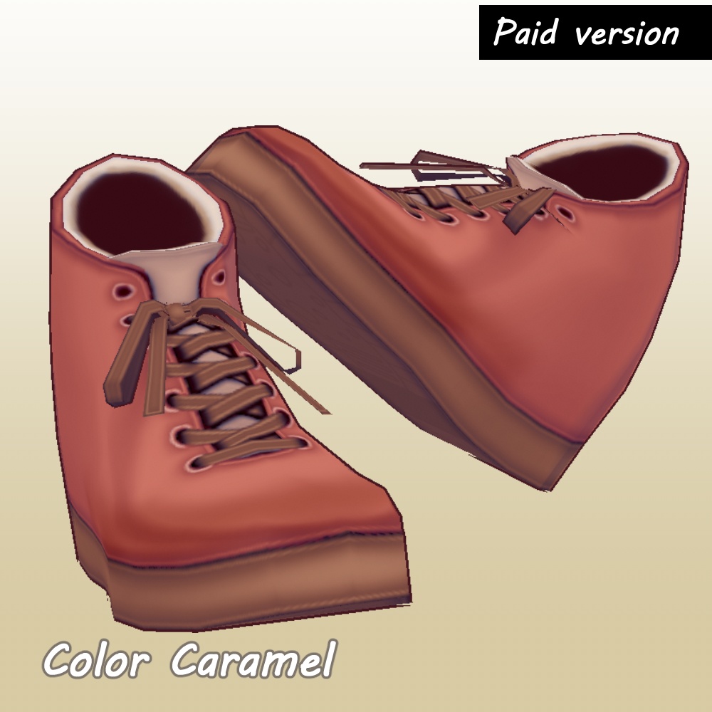 《無料版あり》茶色い靴 VRoidカスタムアイテム