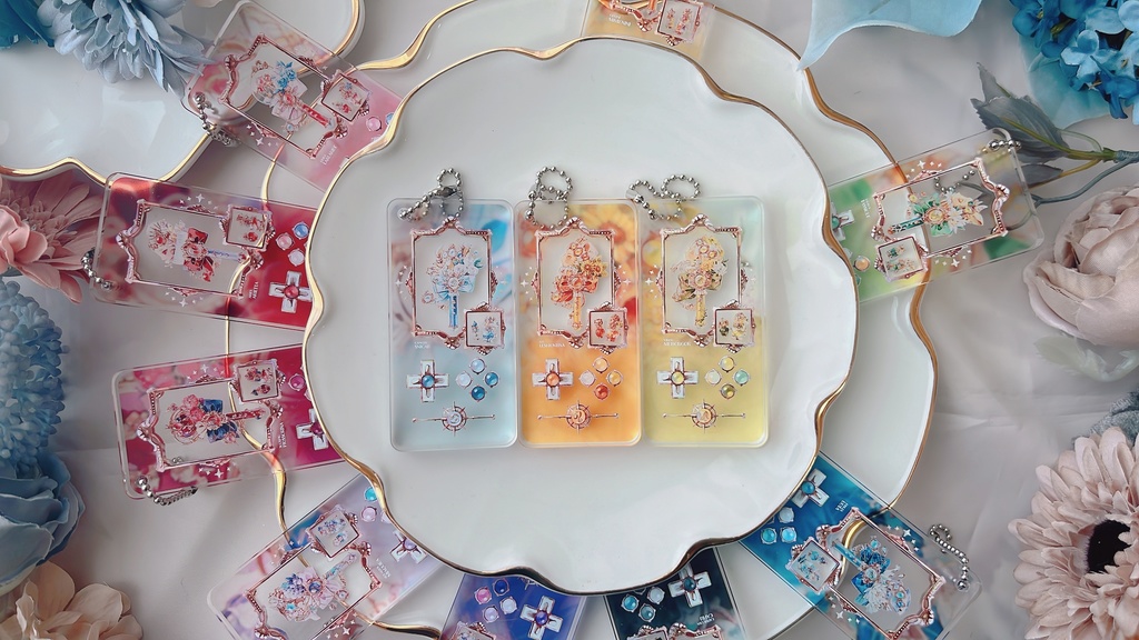 【4月下旬発送】12星座の魔法使い ゲーム機風アクリルキーホルダー