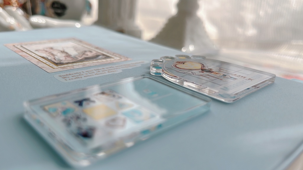 キュートなワンドのアクリルステッカー