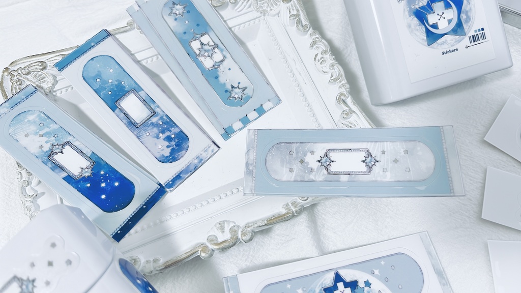 缶ケース入り絆創膏風ステッカーセット