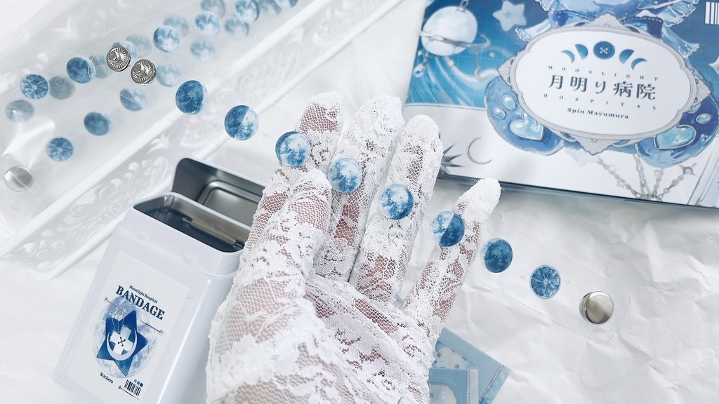 月の満ち欠け　クリアリストバンド