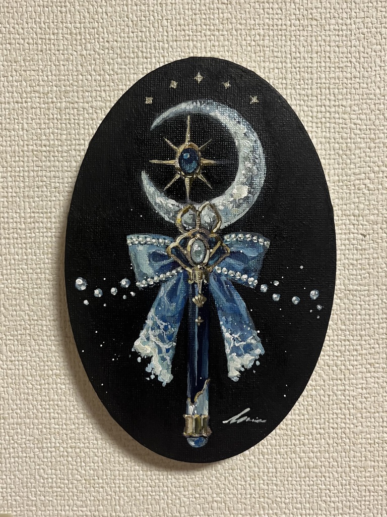 【自宅発送】原画/ ブルーティアの杖