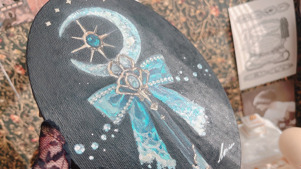 【自宅発送】原画/ ブルーティアの杖