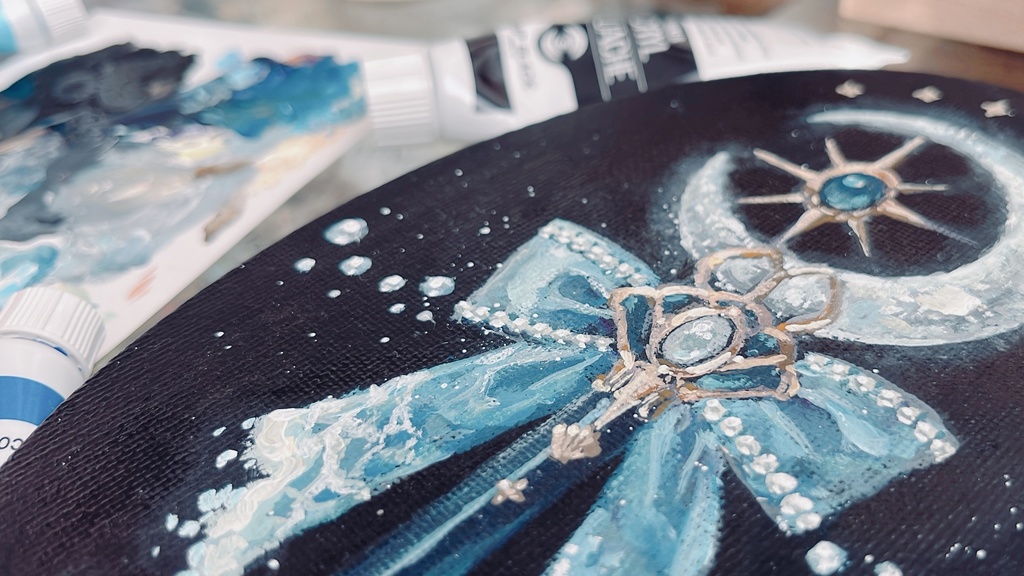 【自宅発送】原画/ ブルーティアの杖